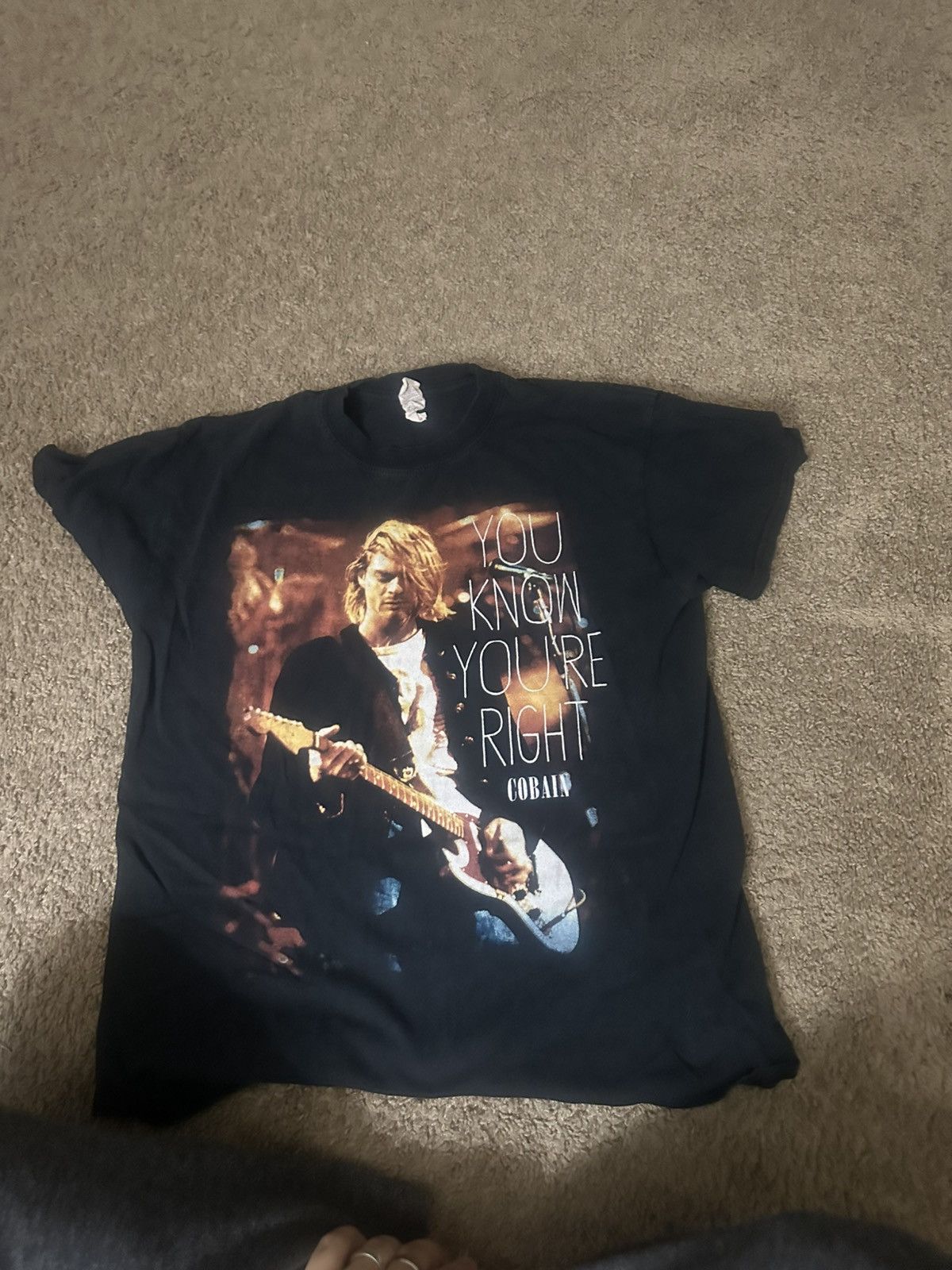 Vintage Kurt Cobain/Nirvana You Know You’re Right Tee Size US M / EU 48-50 / 2 - 3 Thumbnail
