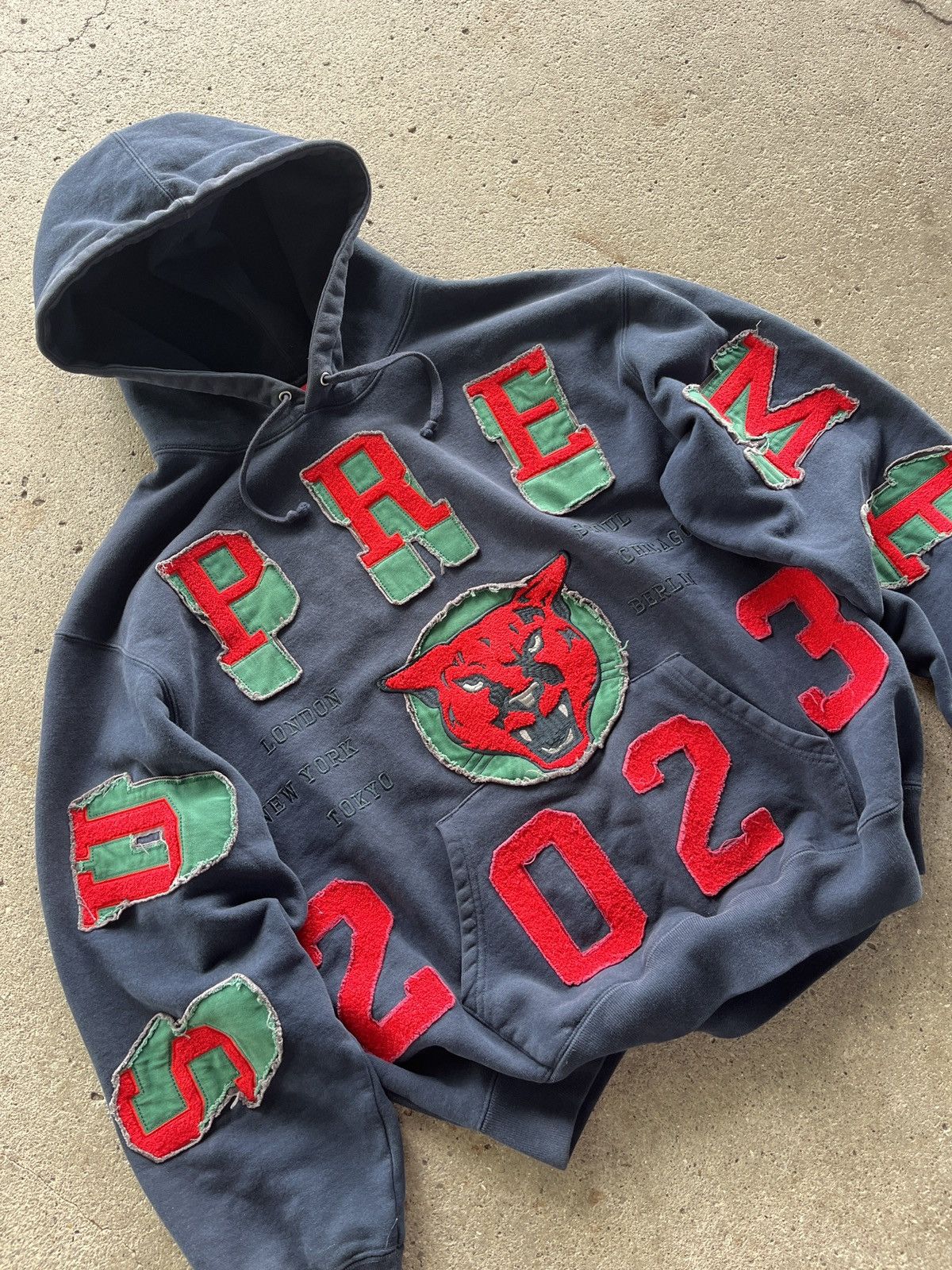 Supreme Supreme Washed Panther Hoodie FW 23 Size US M / EU 48-50 / 2 - 2 Thumbnail