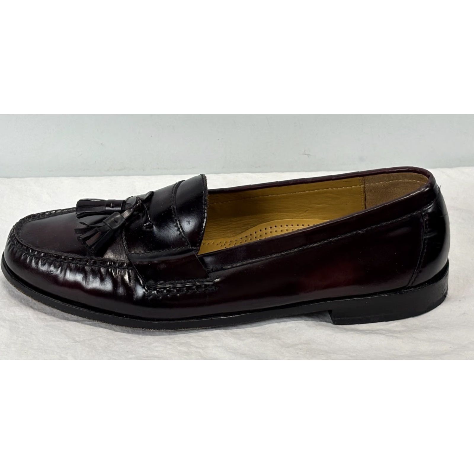 VINTAGE Cole Haan Pinch Dress Loafers Mens 13 D Burgundy 