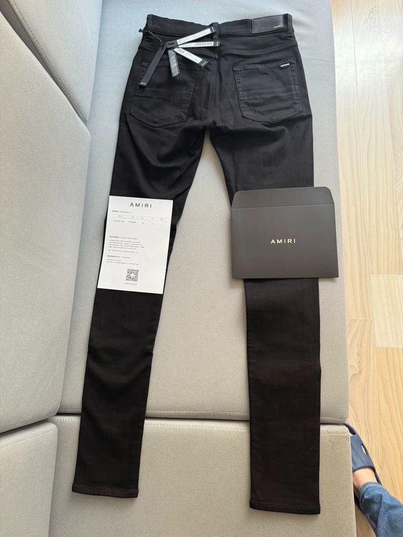 Amiri Amiri men's collection black ripped jean Size US 30 / EU 46 - 2 Thumbnail