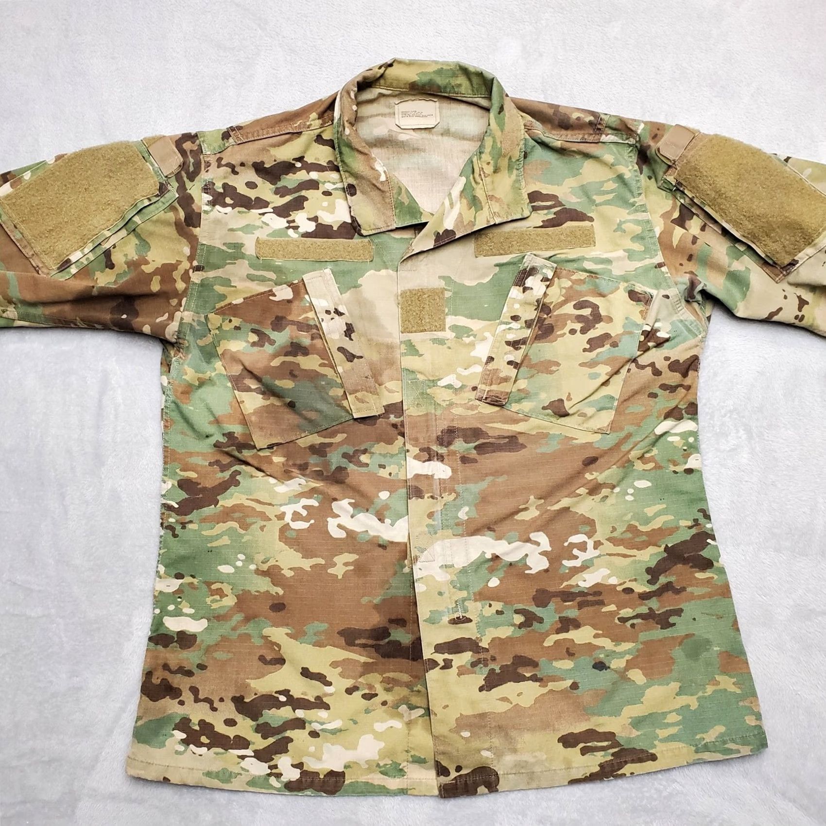 American Apparel VTG Camouflage Shirt Jacket Mens M Long Sleeve Army Coat Camouflage Military Cotton Nylon Canvas Button-Up Cardigan? Size US M / EU 48-50 / 2 - 3 Thumbnail