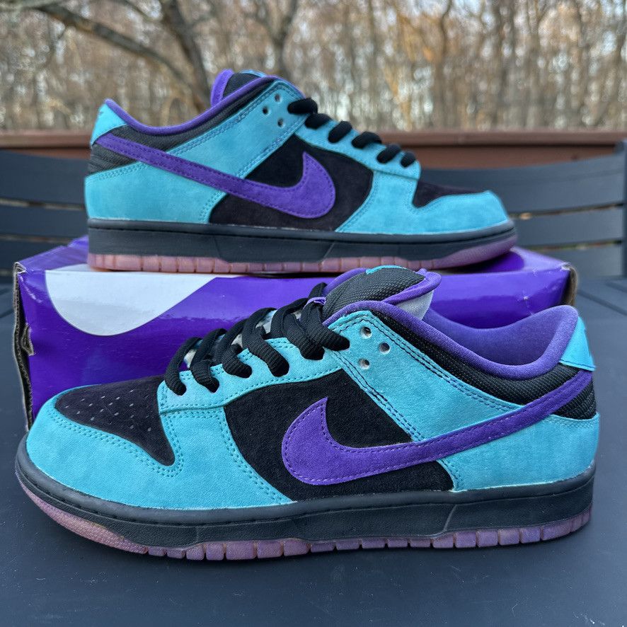 Nike Size 10 - Nike SB Dunk Low Custom Skeletor Teal Purple Black Size US 10 / EU 43 - 2 Thumbnail