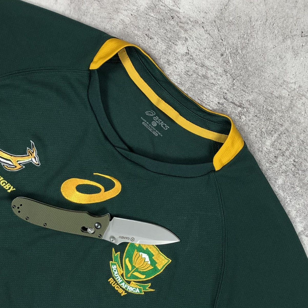 Asics South Africa Rugby SA Asics Jersey Size US L / EU 52-54 / 3 - 9 Thumbnail