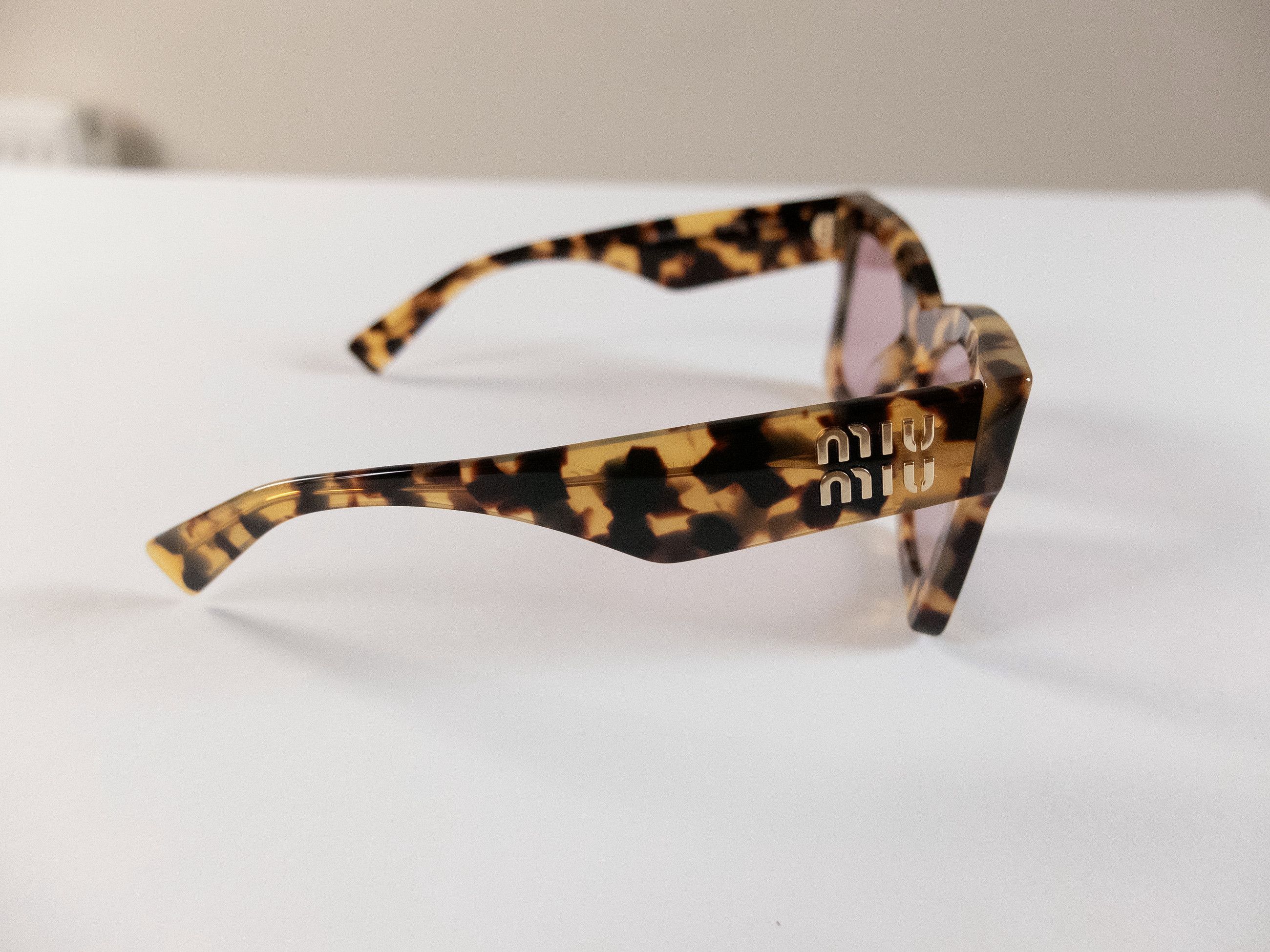 Miu Miu MIU MIU brown tortoise shell butterfly sunglasses authentic Size ONE SIZE - 3 Thumbnail