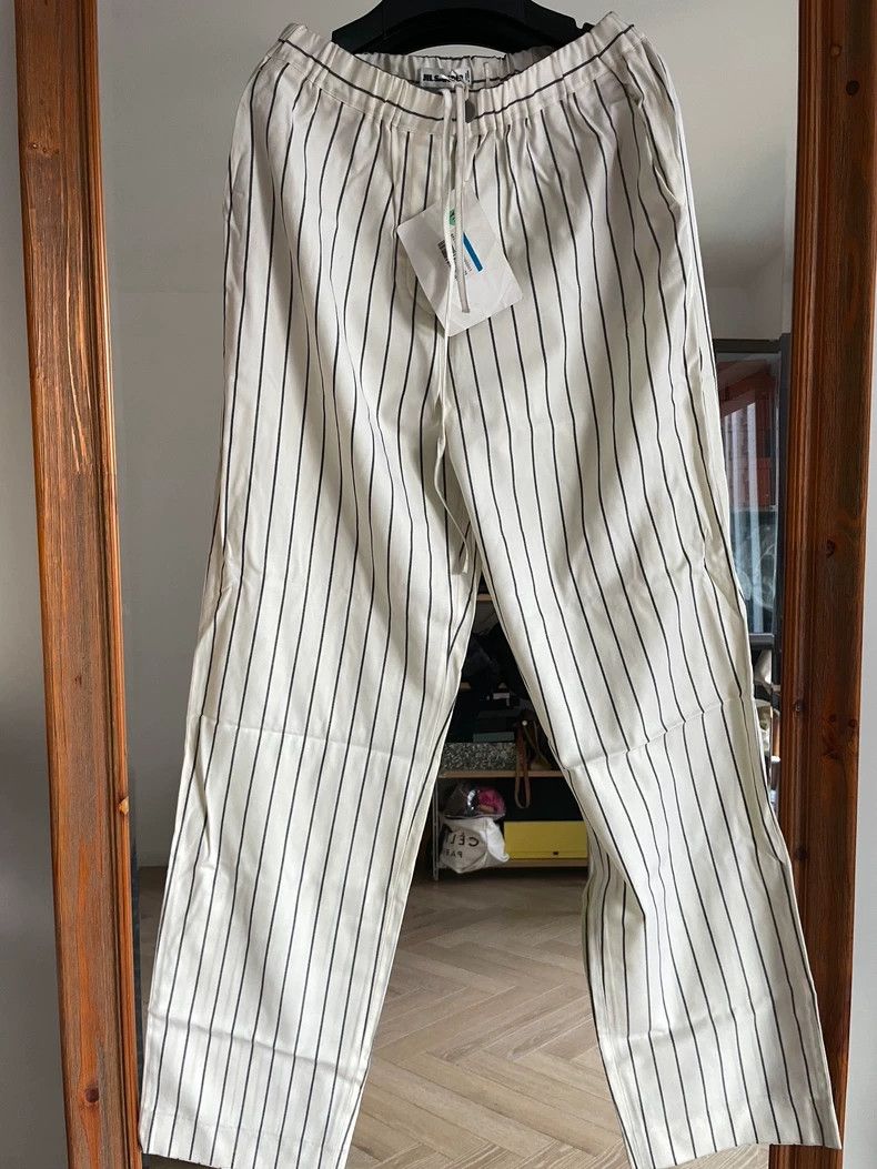 Jil Sander Jil Sander striped wide-leg pant Size 42" / US 20 - 1 Thumbnail