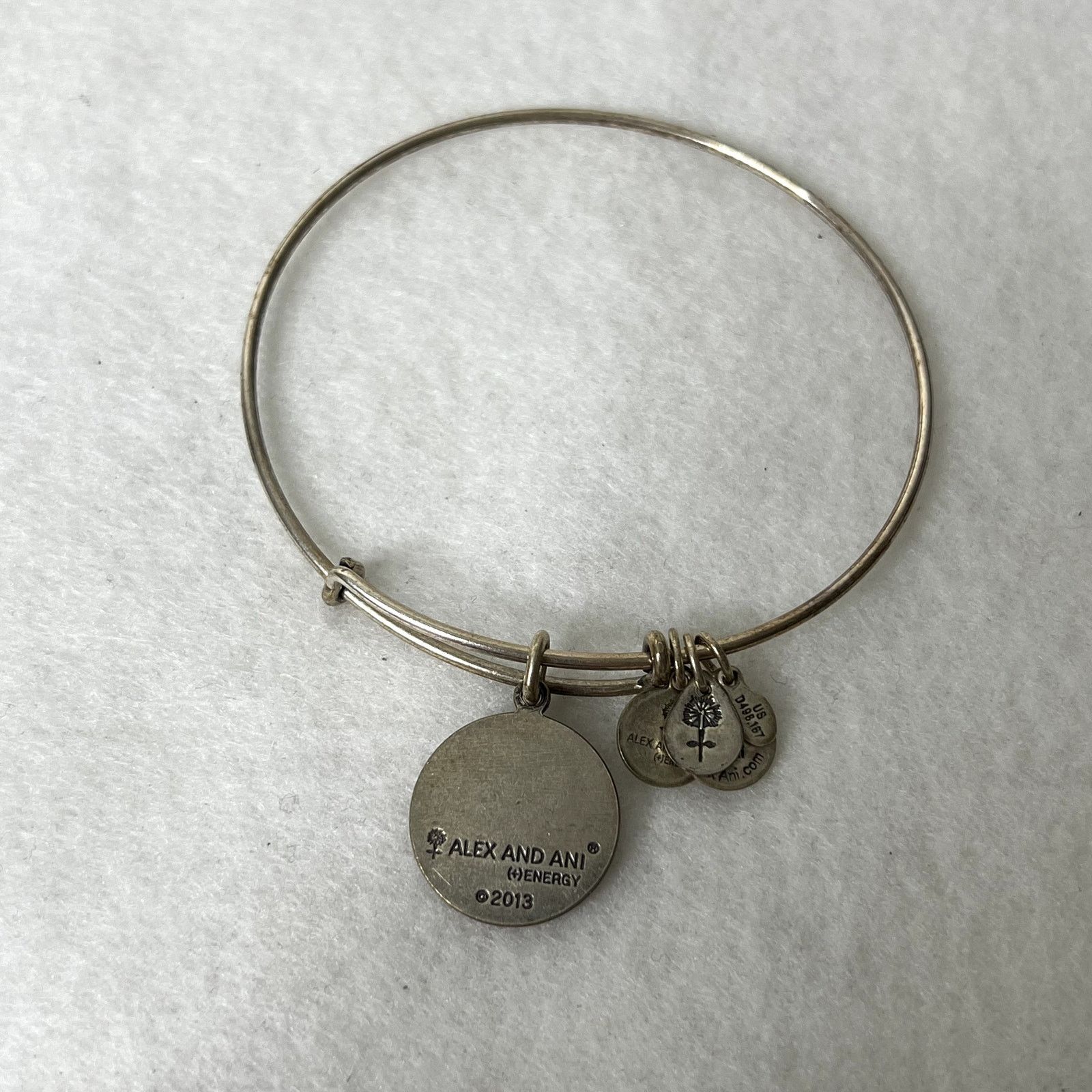 Other Alex and Ani Silver It Is What It Is Charm Bangle Bracelet Size ONE SIZE - 3 Thumbnail