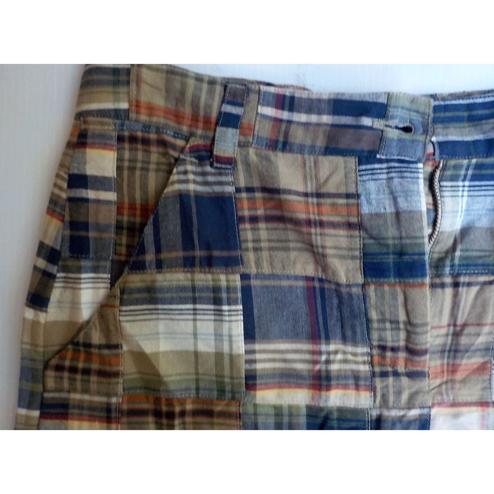 Brooks Brothers BROOKS BROTHERS Plaid Patchwork Skirt SZ 8 Multicolor 100% Cotton Skirt Size 30" / US 8 / IT 44 - 2 Thumbnail