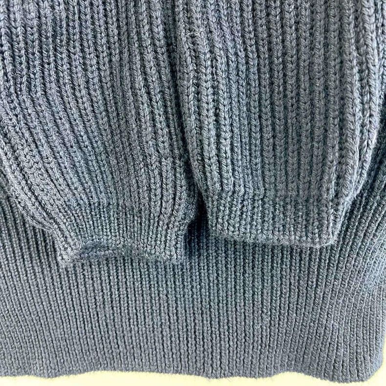 Dior Dior Dark blue irregular backless knitted sweater Size M / US 6-8 / IT 42-44 - 5 Thumbnail