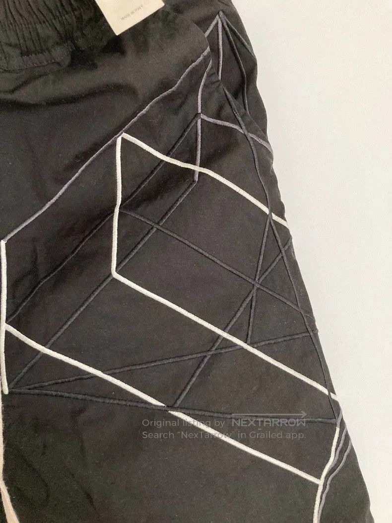 Rick Owens Rick Owens Geometric Stitch Black Drop-Crotch Pants. Size US 36 / EU 52 - 5 Thumbnail