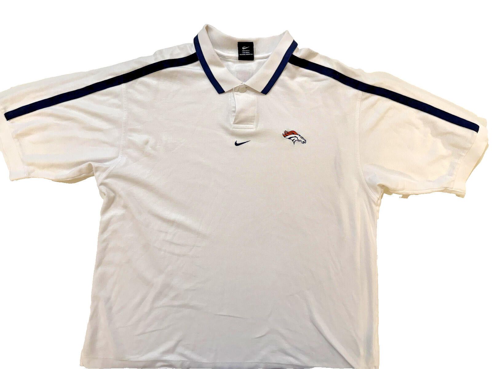 Nike Nike Denver Broncos Polo Mens XL NFL Football Vintage 90s Size US XL / EU 56 / 4 - 1 Thumbnail