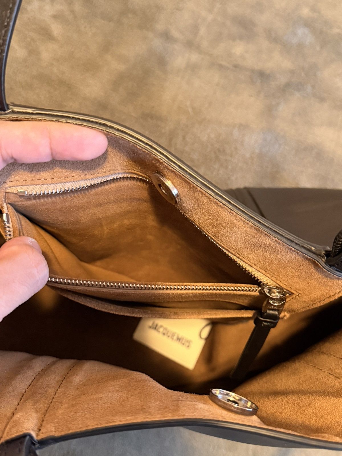 Jacquemus Jacquemus The Marino Leather Tote Size ONE SIZE - 9 Thumbnail