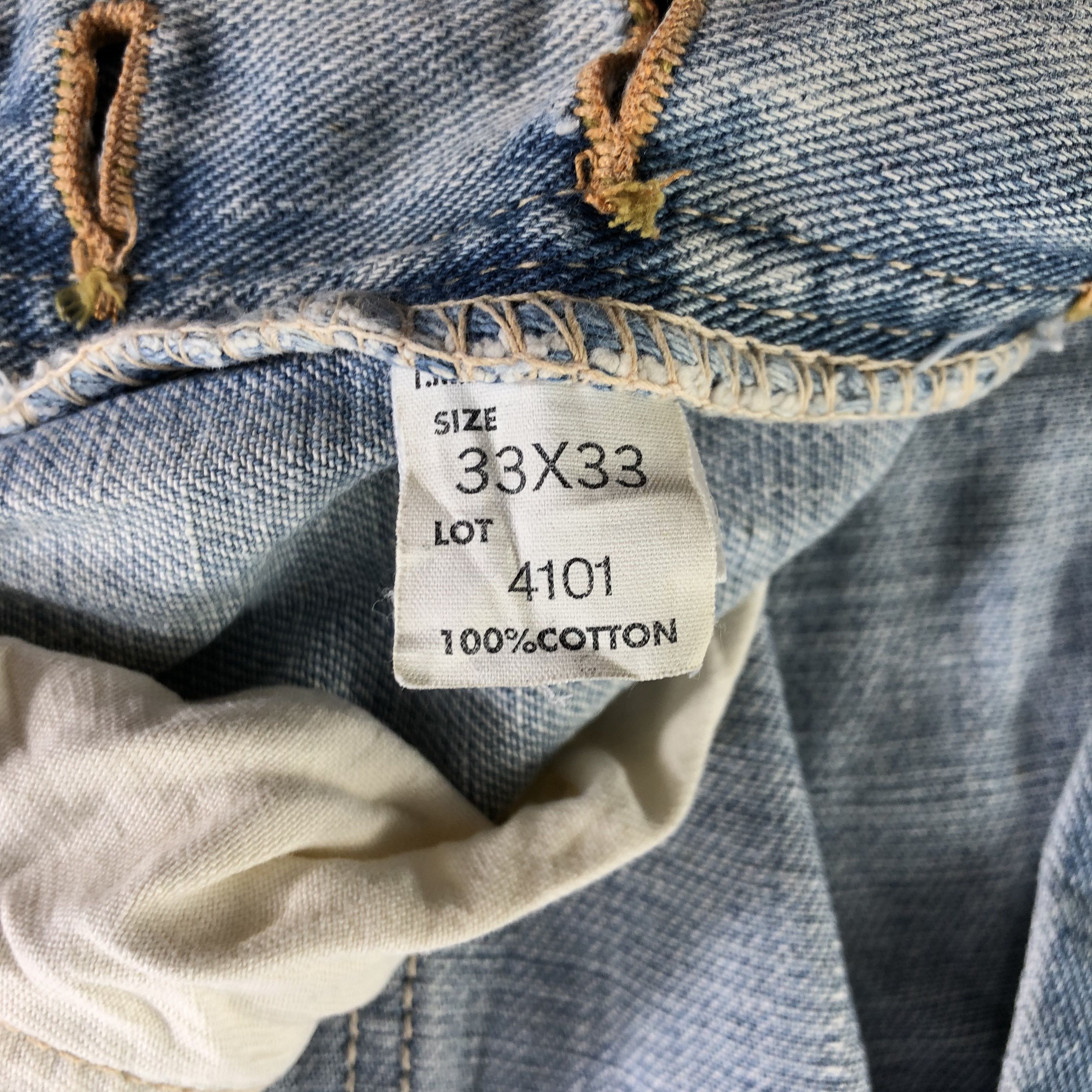 Lee Vintage Blue Wash Lee Riders Selvedge Jeans-JM3637 Size US 33 - 8 Thumbnail