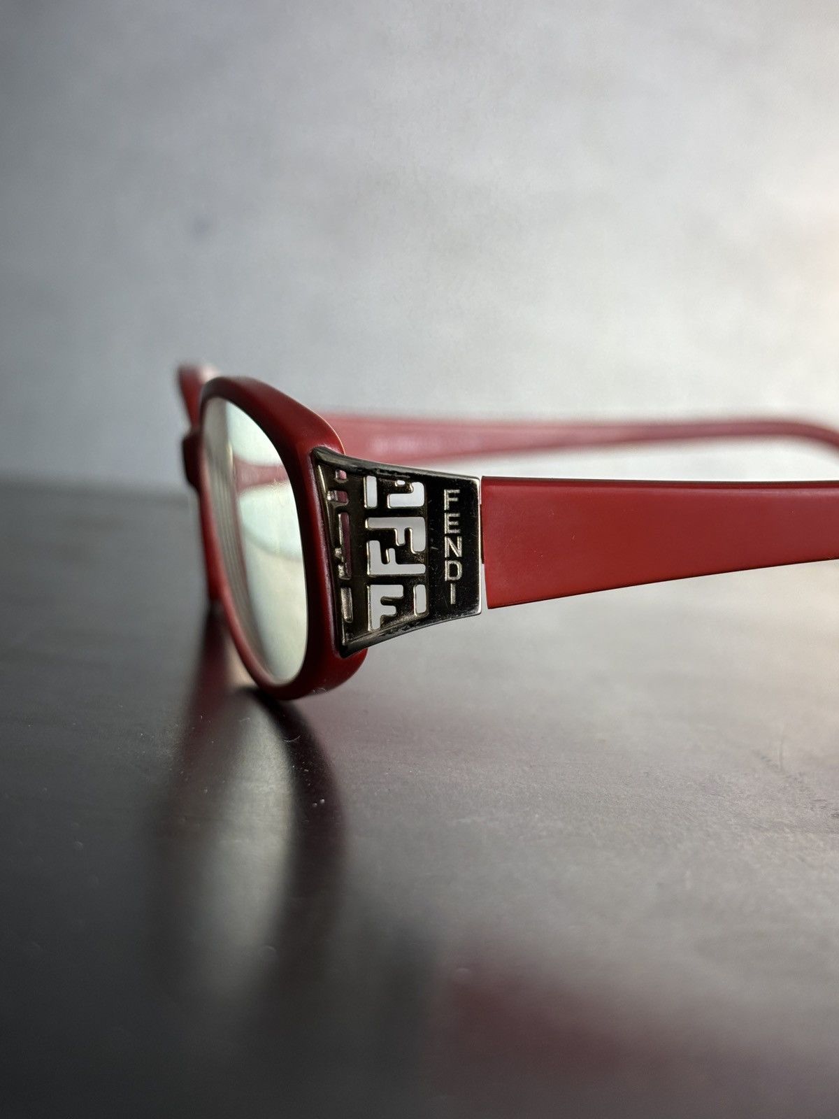 Fendi 2006 Fendi Glasses Vintage Frames F697 Red Y2K Oval Cat Eye Size ONE SIZE - 4 Thumbnail