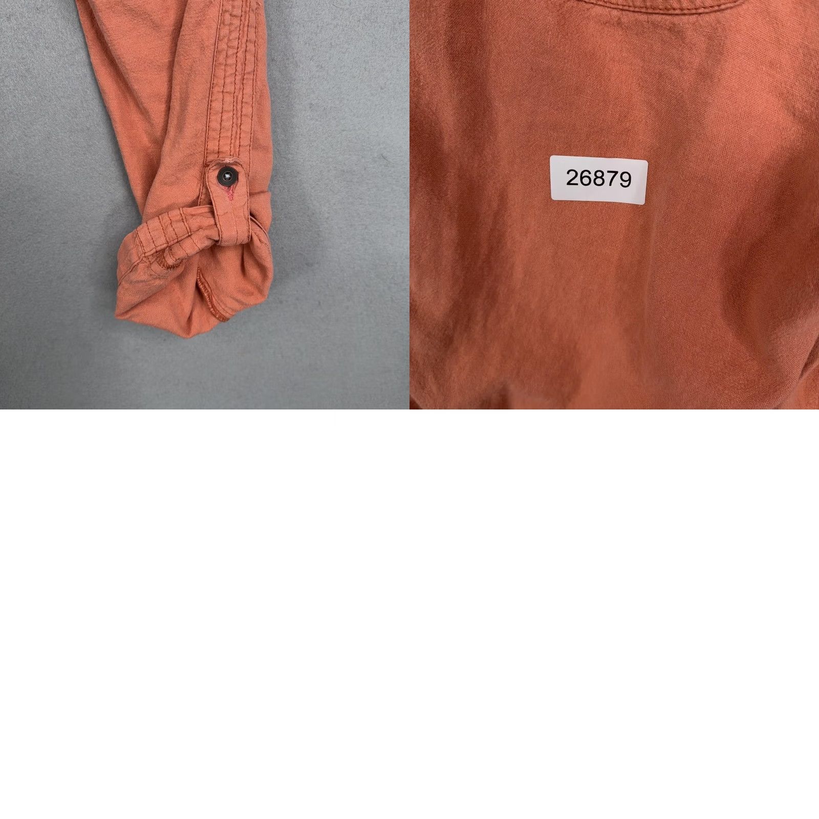 Vintage Hei Hei Womens Small Orange Jogger Pants Elastic Waist Linen Rayon Travel Casual S Size 28" / US 6 / IT 42 - 9 Thumbnail