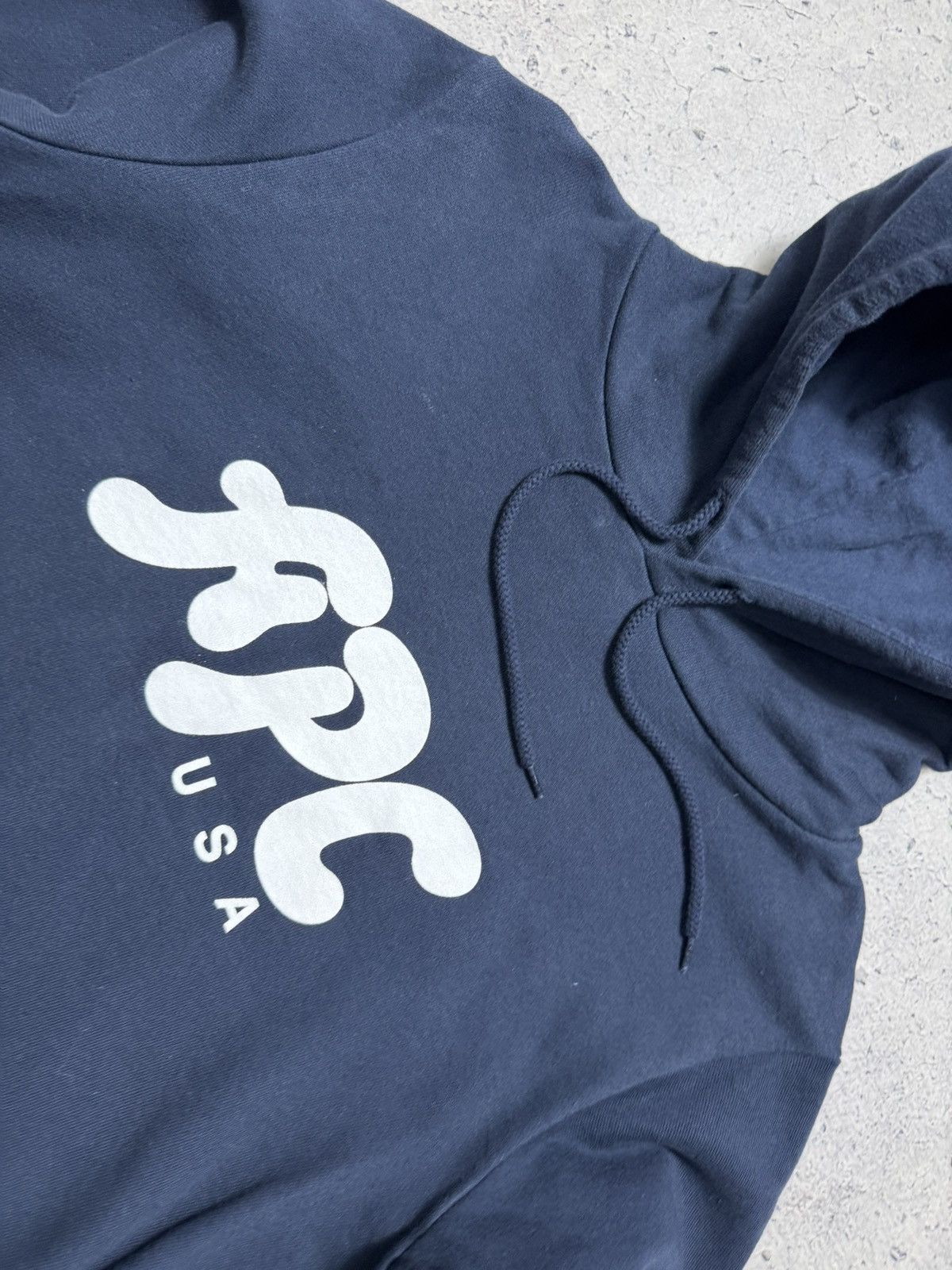 A.P.C. A.P.C USA Hoodie Navy Big Logo Size S Size US S / EU 44-46 / 1 - 5 Thumbnail