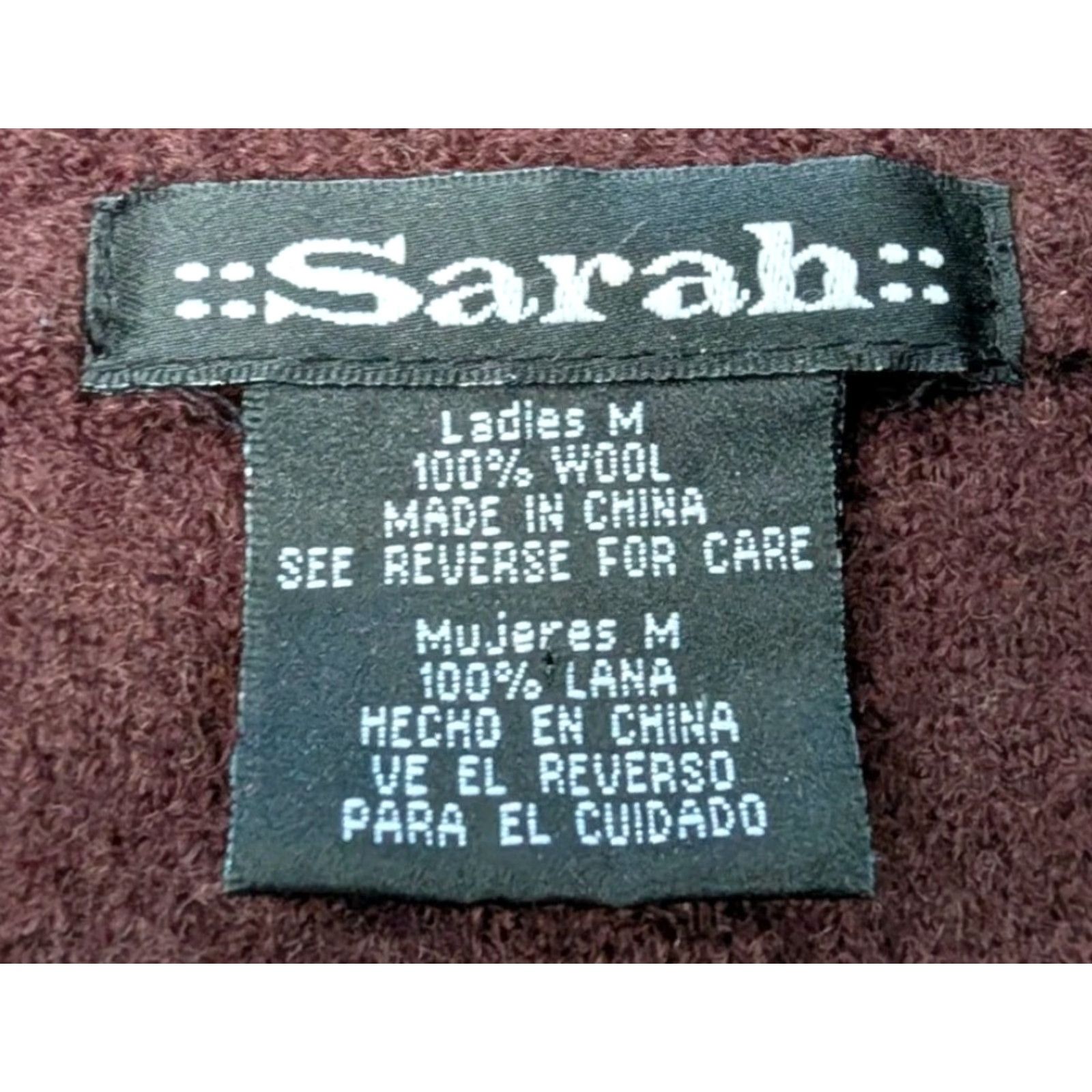 Vintage VINTAGE Sarah Wool Blazer Jacket Size M Brown 90s Womens Size M / US 6-8 / IT 42-44 - 6 Thumbnail