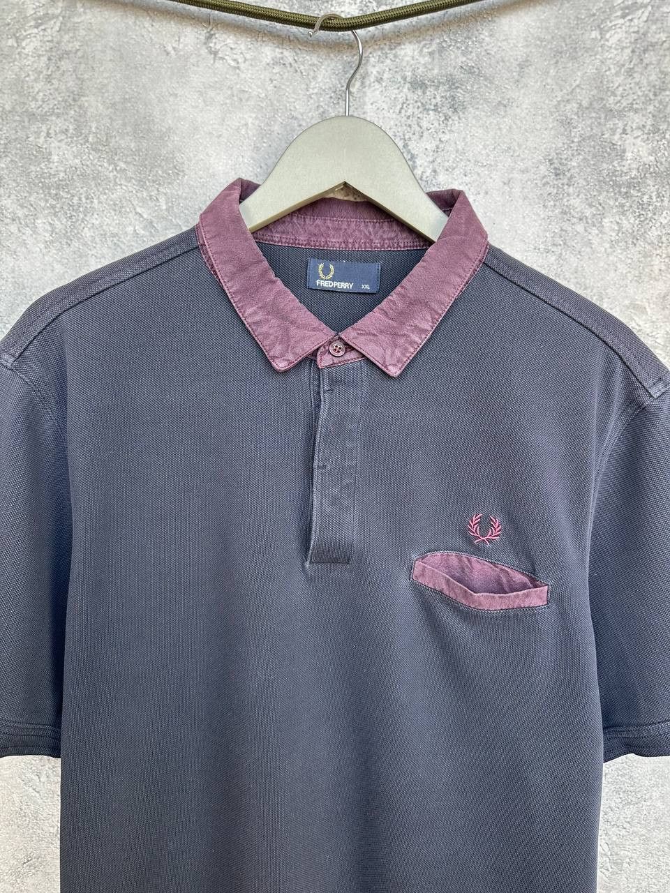 Fred Perry Fred Perry Polo Shirt Contrast Collar Pocket Pique Casual Size US XXL / EU 58 / 5 - 4 Thumbnail