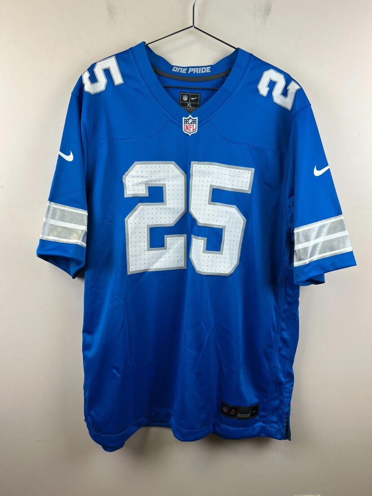 Nike Men’s Detroit Lions Custom “SCHICK” #25 Nike Game Jersey Size ONE SIZE - 1 Thumbnail