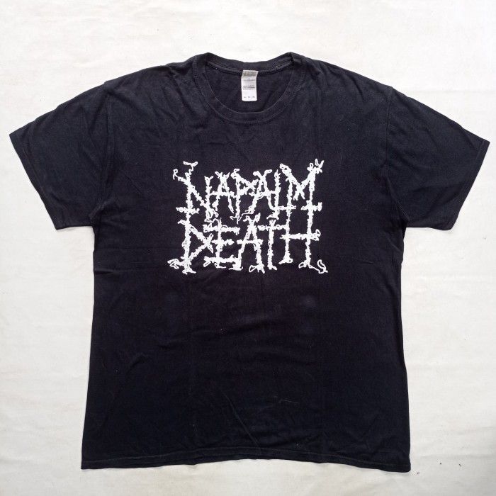 Band Tees × Vintage vintage Napalm Death logo tshirt grindcore crust thrashmetal Size US XL / EU 56 / 4 - 1 Thumbnail