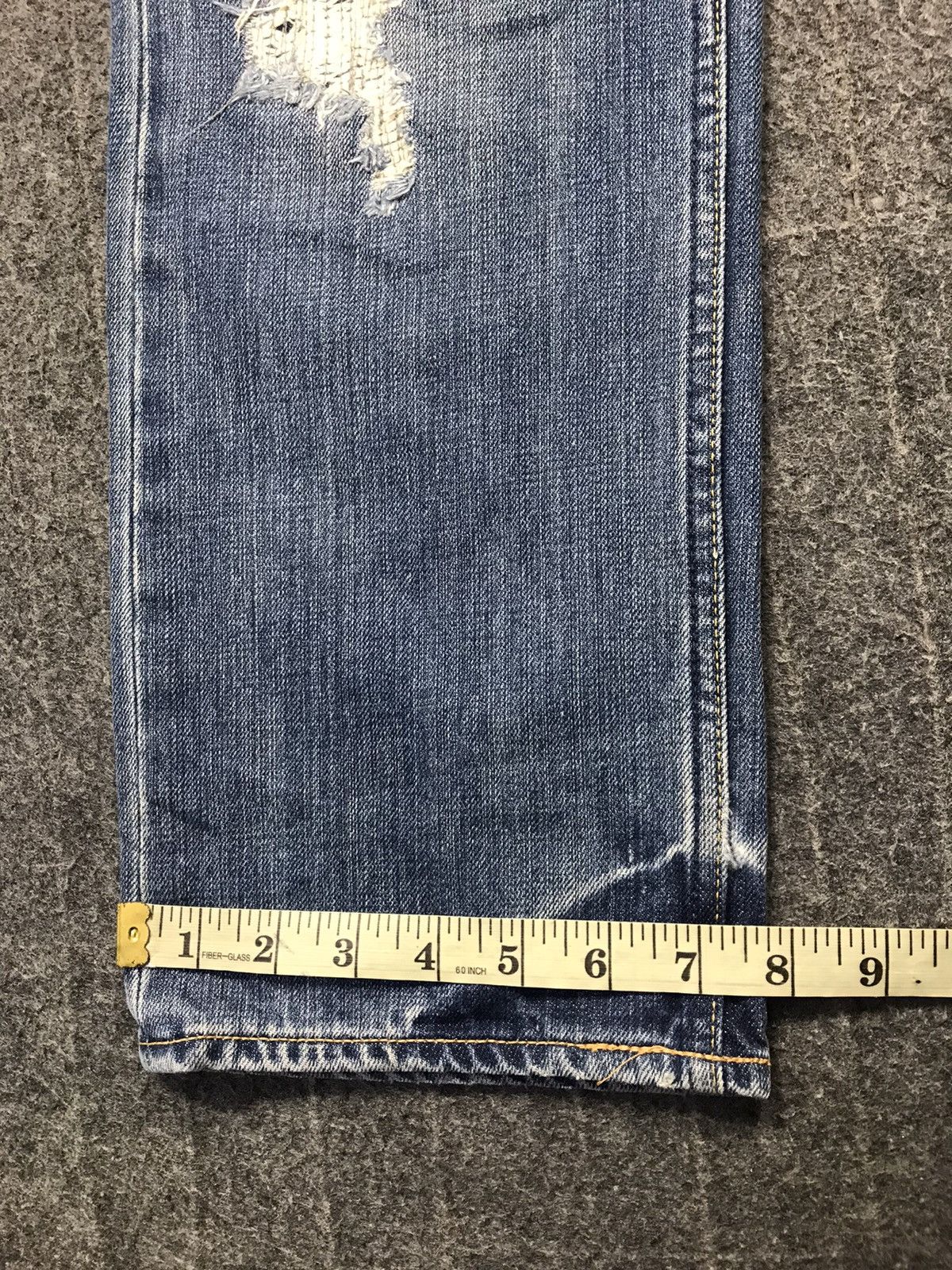 Takeo Kikuchi Takeo Kikuchi Japanese Brand Distressed Patchworks Denim Size US 32 / EU 48 - 14 Thumbnail