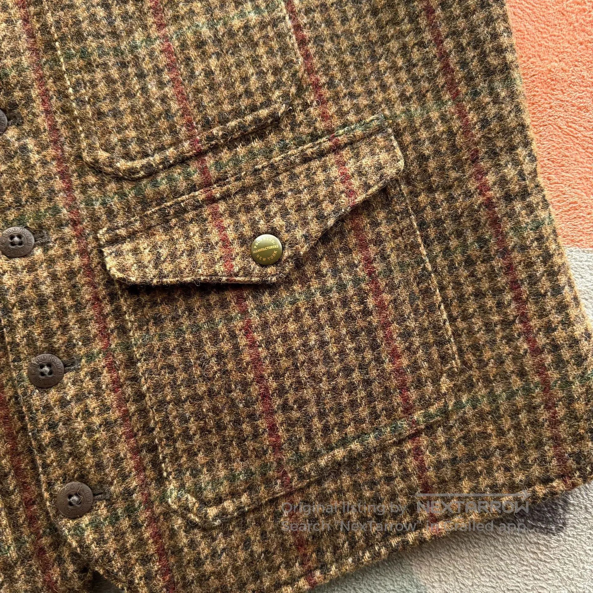 Polo Ralph Lauren Ralph Lauren Tweed Hunting Style Vest. Size US L / EU 52-54 / 3 - 6 Thumbnail