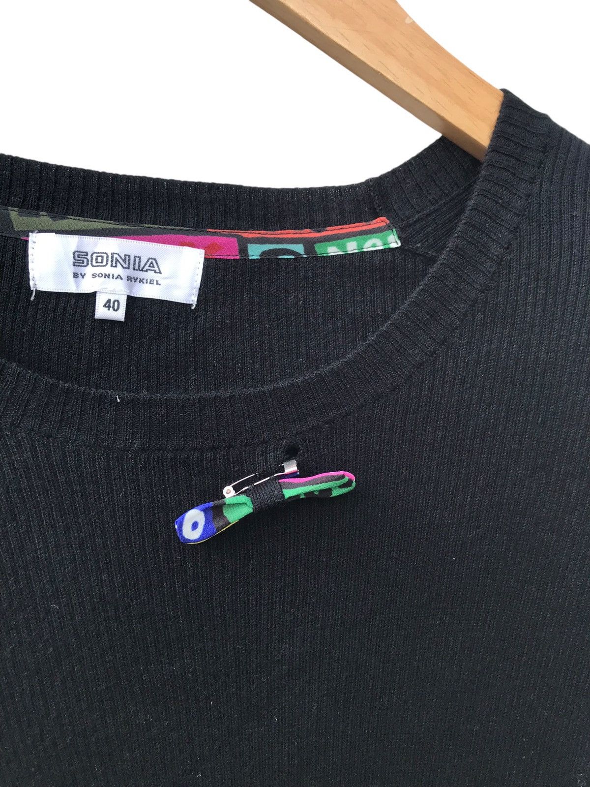 Sonia Rykiel Sonia Rykiel Black Longsleeve Shirt Size XS / US 0-2 / IT 36-38 - 2 Thumbnail