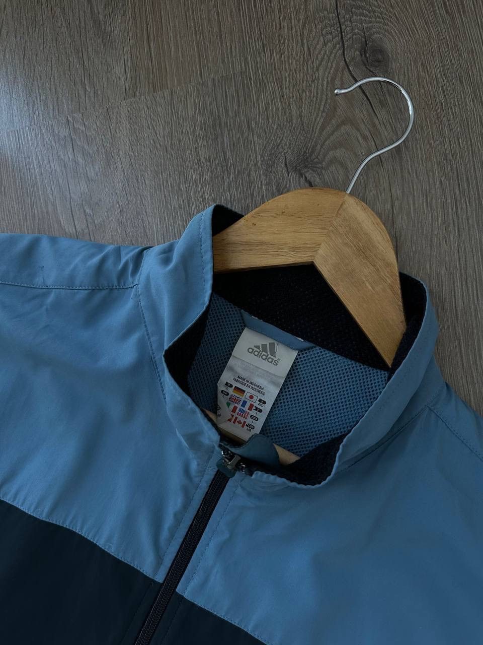 Adidas × Vintage Vintage Adidas Blue Nylon Sportswear West Size US L / EU 52-54 / 3 - 7 Thumbnail
