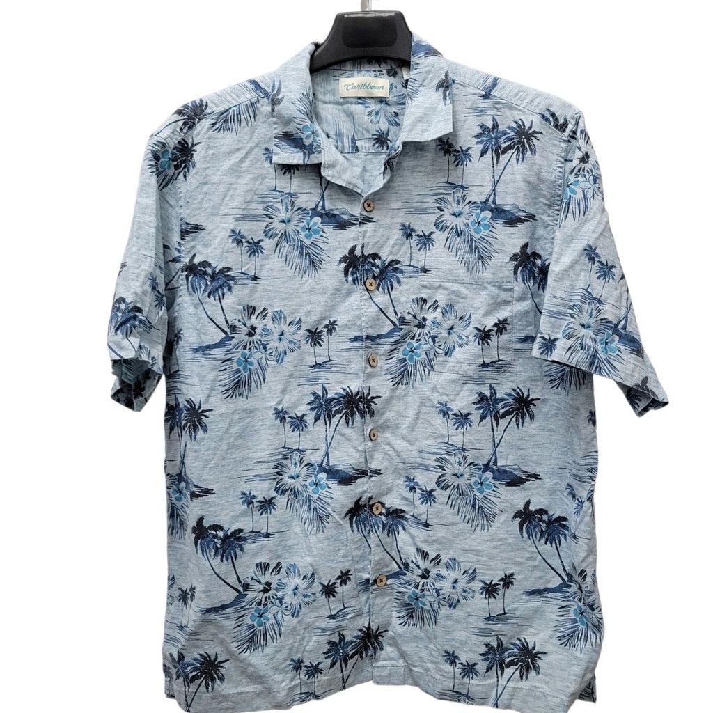 Caribbean Caribbean Men's Floral Tropical Short-Sleeves Size US L / EU 52-54 / 3 - 2 Thumbnail