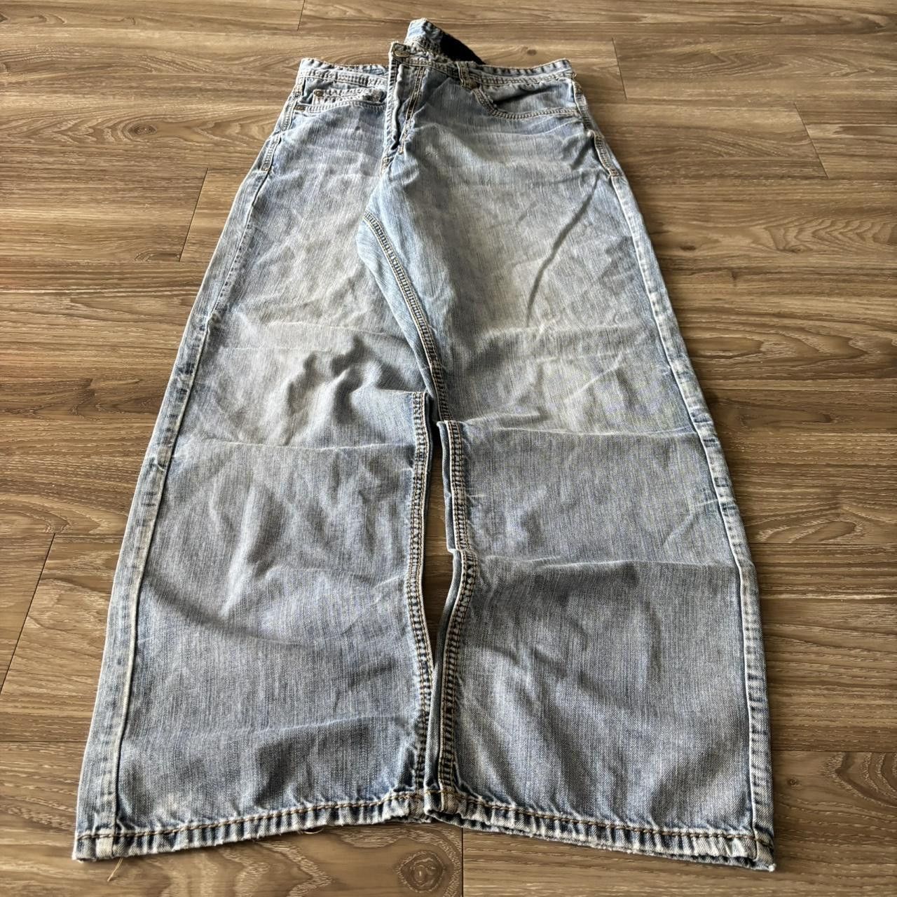 Vintage Crazy Vintage Y2K/2000s Grunge Light Wash Skater Streetwear Denim Jeans! 38x31 Size US 38 / EU 54 - 3 Thumbnail