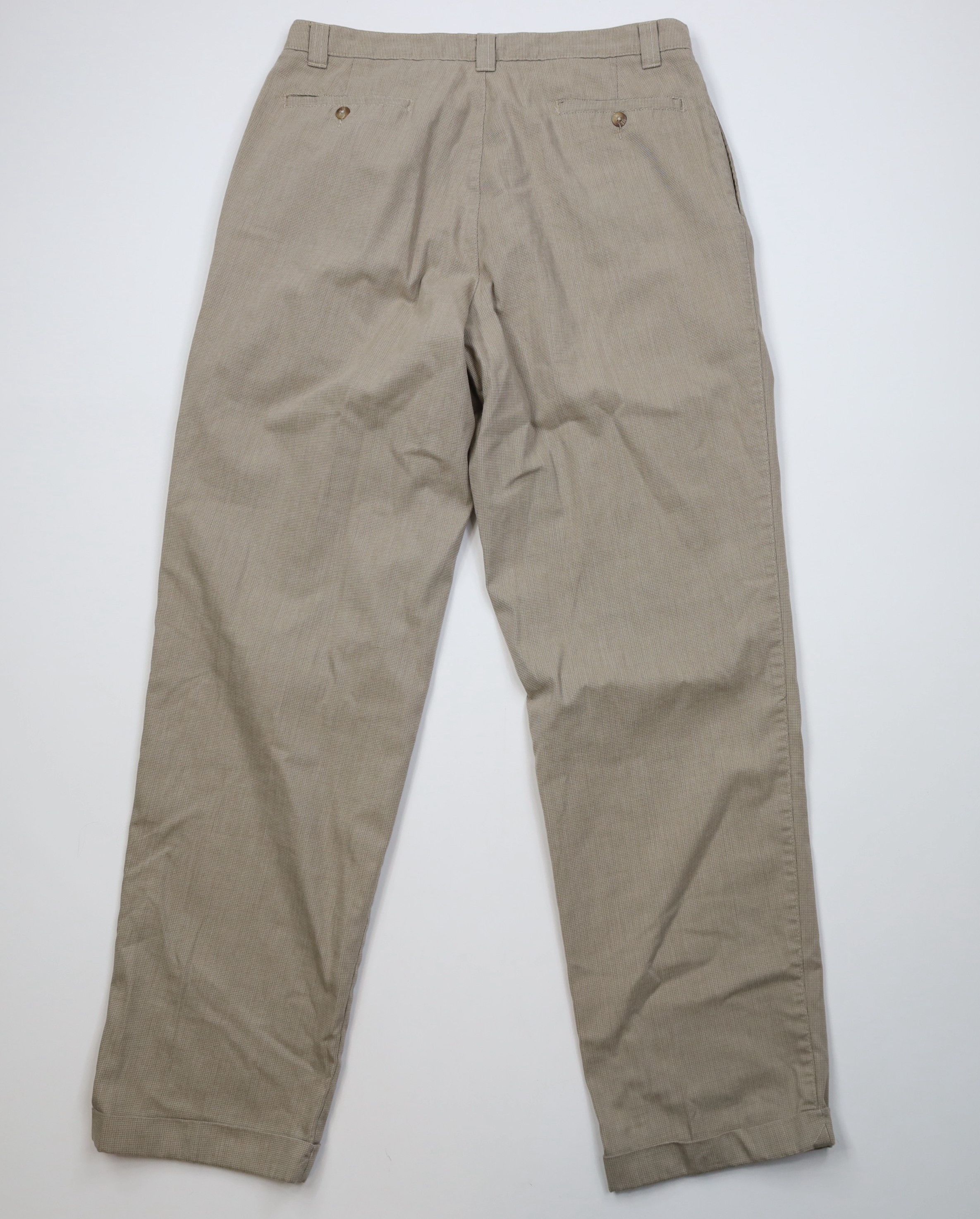 Vintage Vintage 90s Streetwear Wide Leg Chino Pants Beige Plaid Size US 36 / EU 52 - 8 Thumbnail