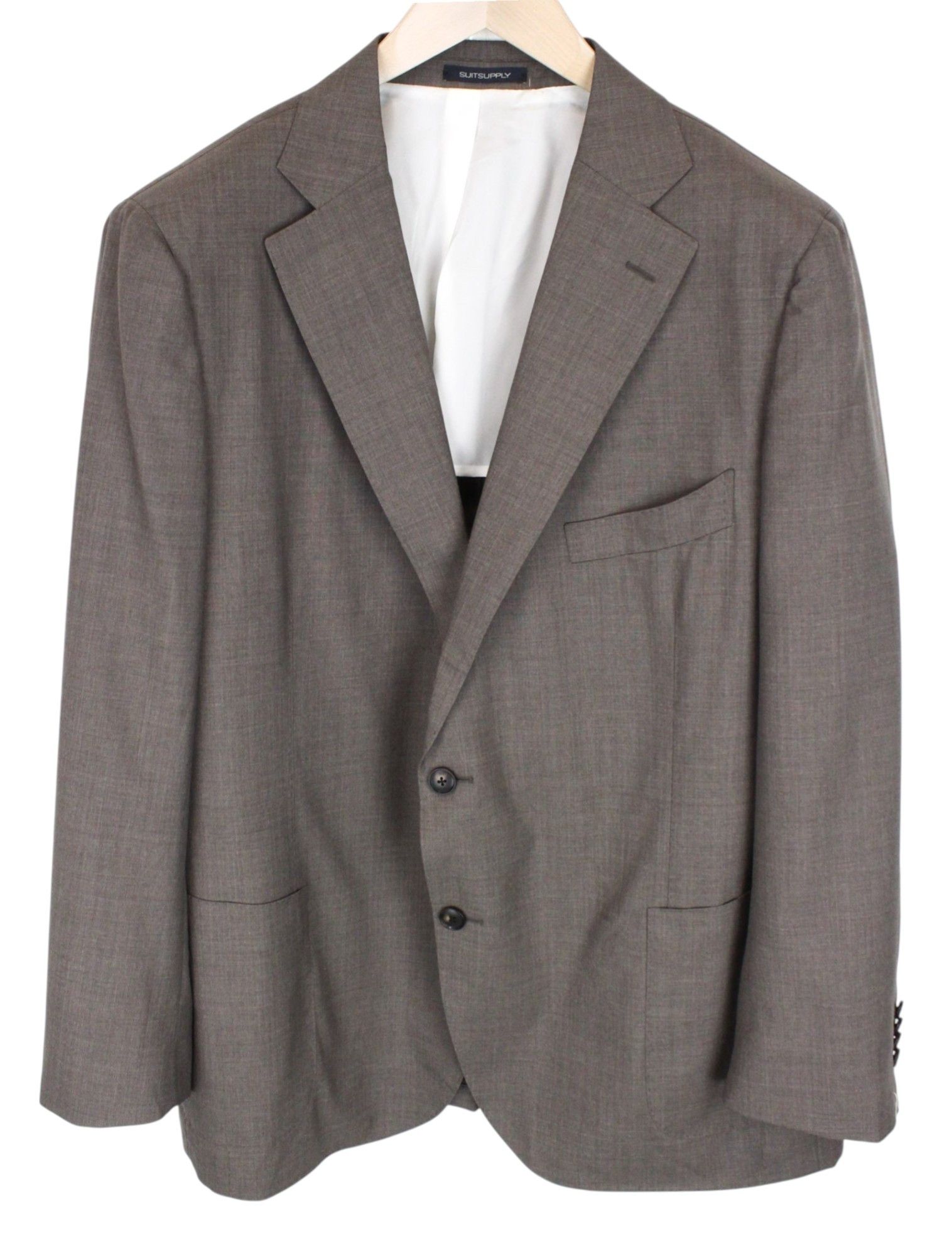 Suitsupply LA SPALLA UK52S Brown Wool Suit 67303 Size 52S - 2 Thumbnail