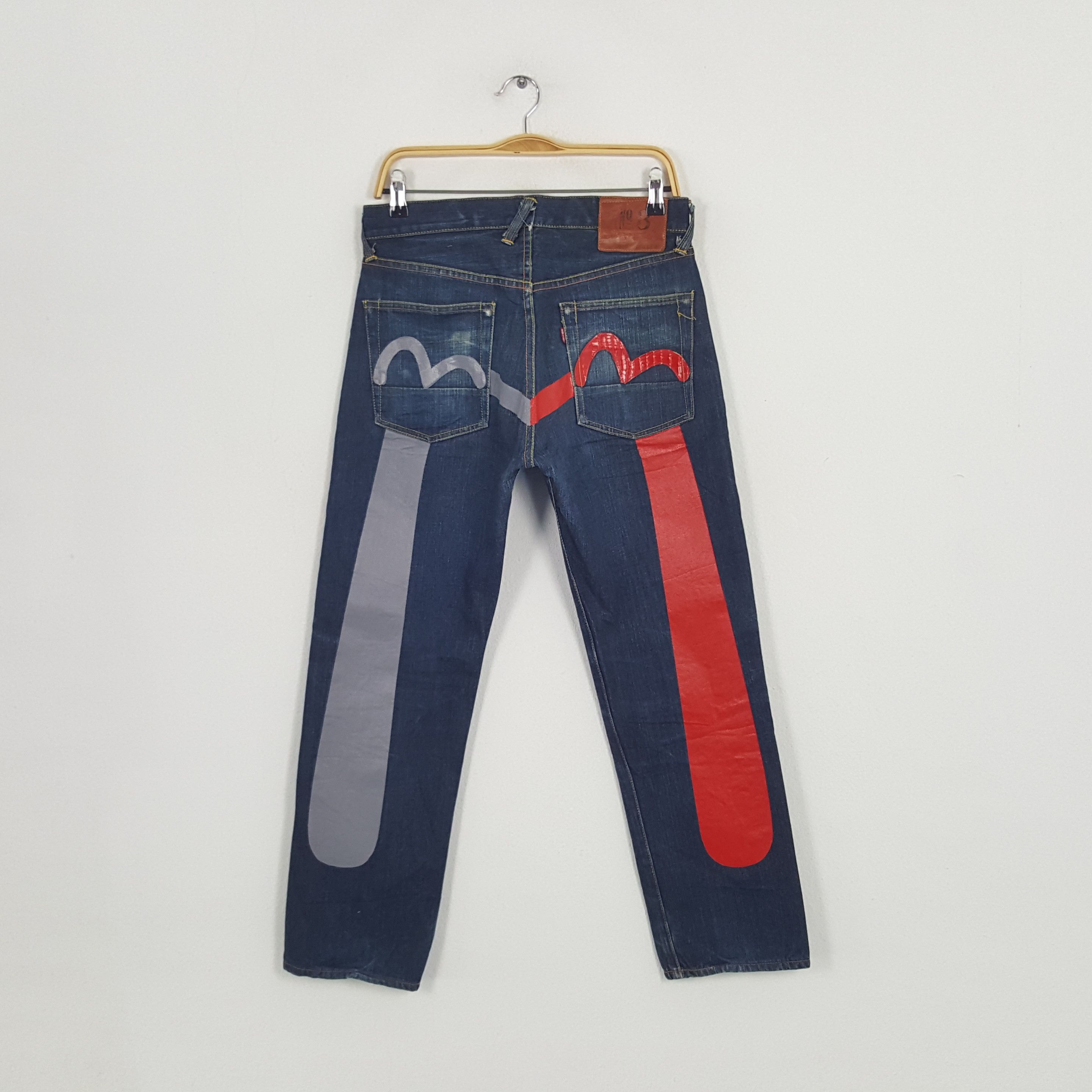 Evisu × Japanese Brand × Vintage Vintage Evisu Japanese Brand Daicock Custom Art Denim Jeans Size US 29 - 1 Thumbnail