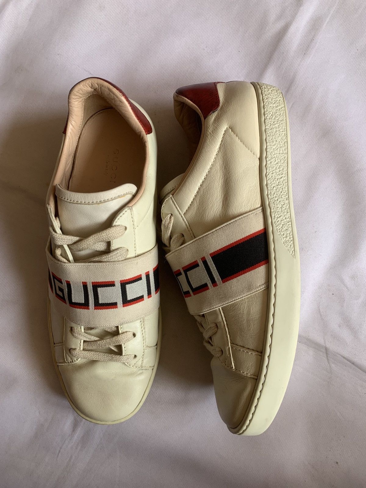 Gucci Gucci Ace Stripe Low Trainers Size US 5 / EU 37 - 6 Thumbnail