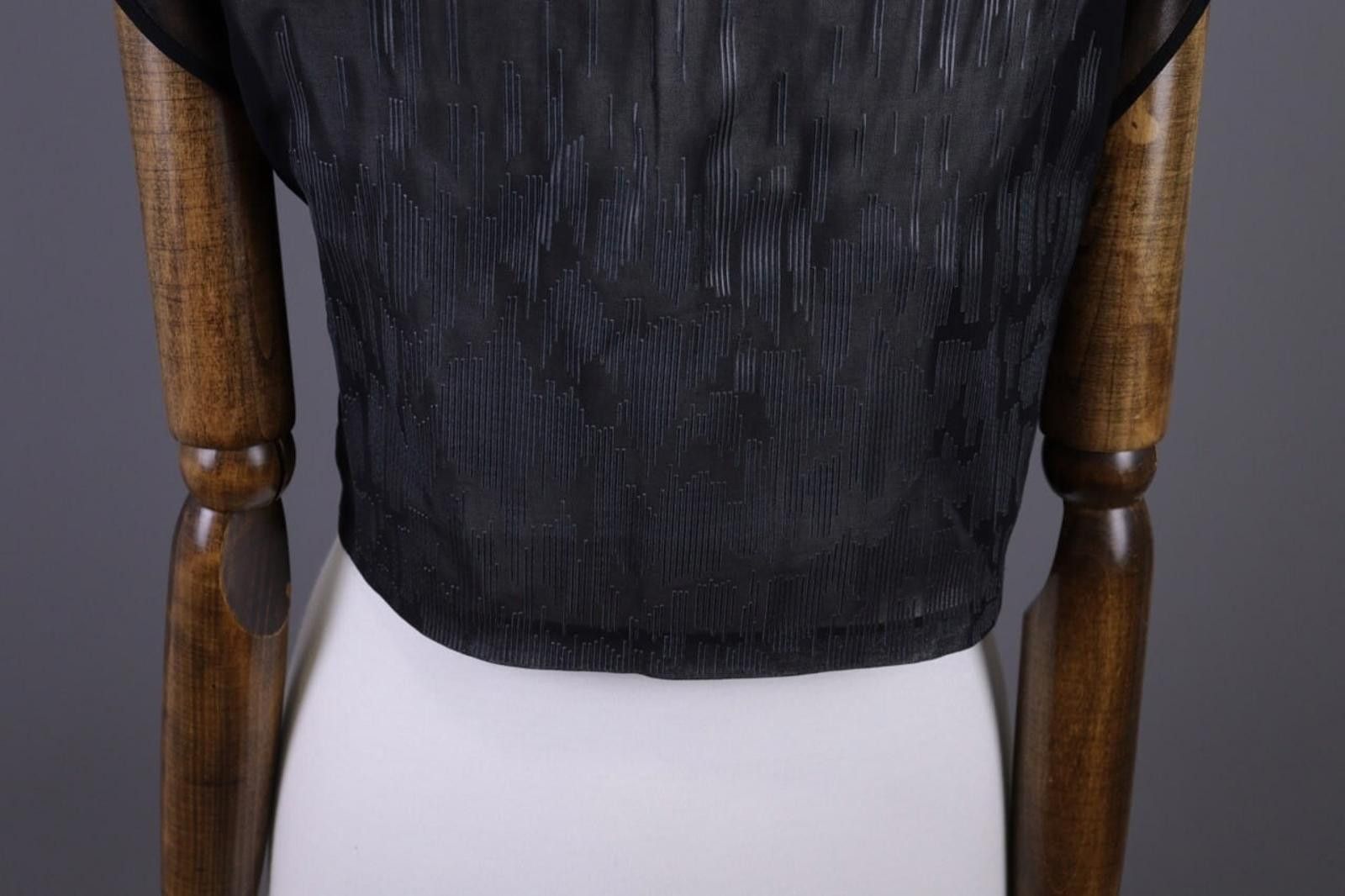 Designer Cop Copine Black Olanko Robe Summer Mesh Top Shirt Size 40 Size M / US 6-8 / IT 42-44 - 10 Thumbnail