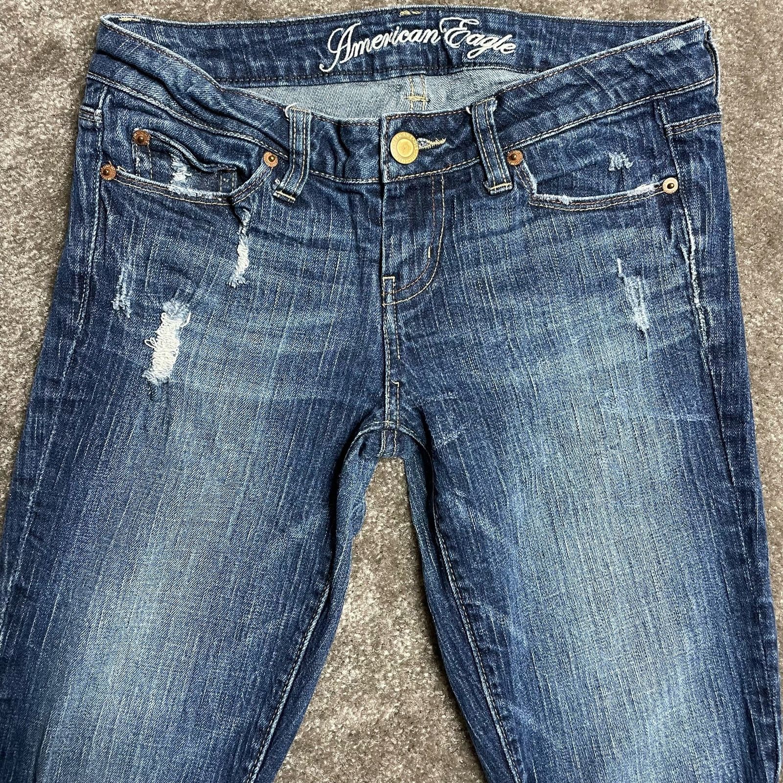American Eagle Outfitters American Eagle Skinny 77 Jeans Size 27" / US 4 / IT 40 - 4 Thumbnail