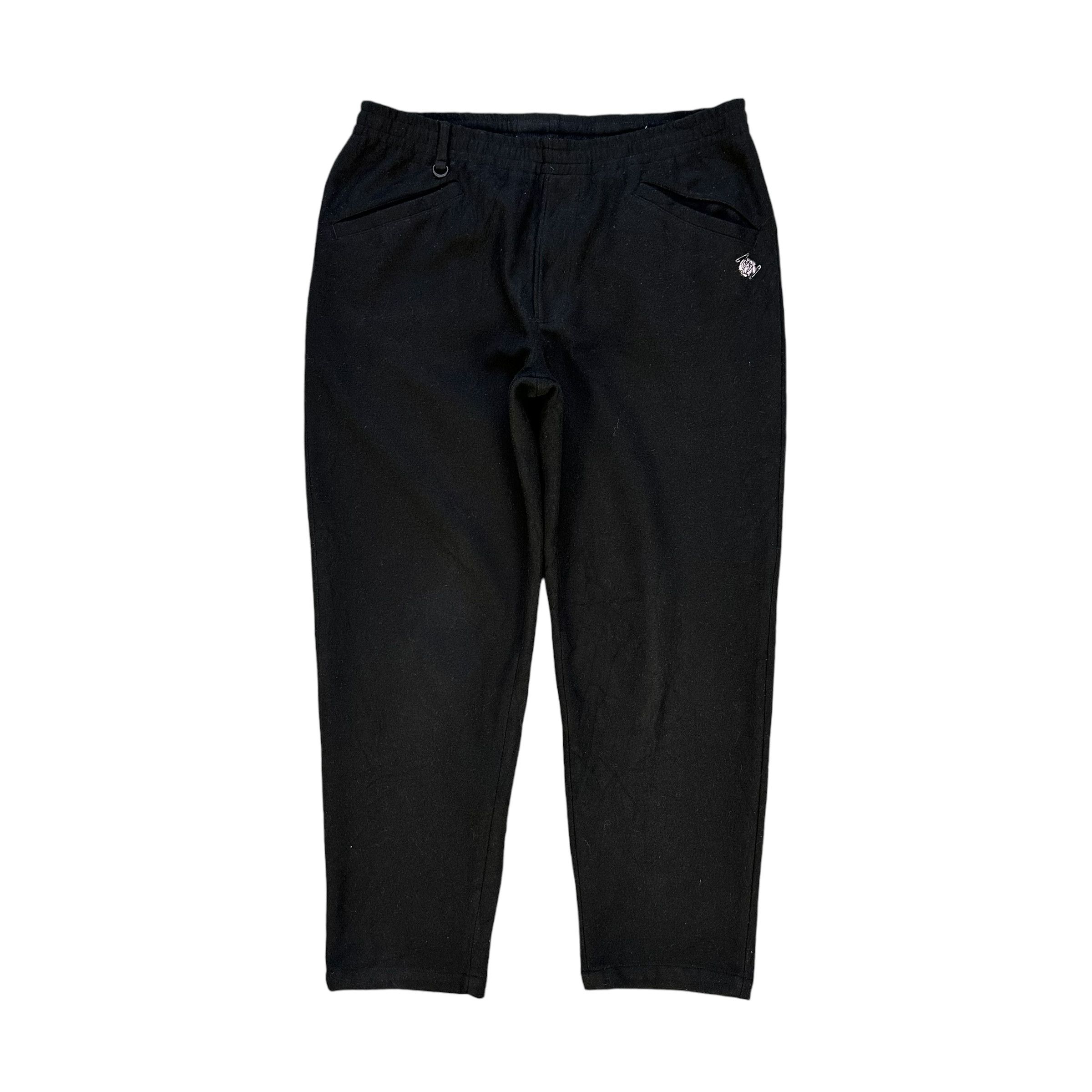 GU × Undercover GU X UNDERCOVER Black Polyester Pant Elastic Waist #A61-1412 Size 39" - 1 Thumbnail