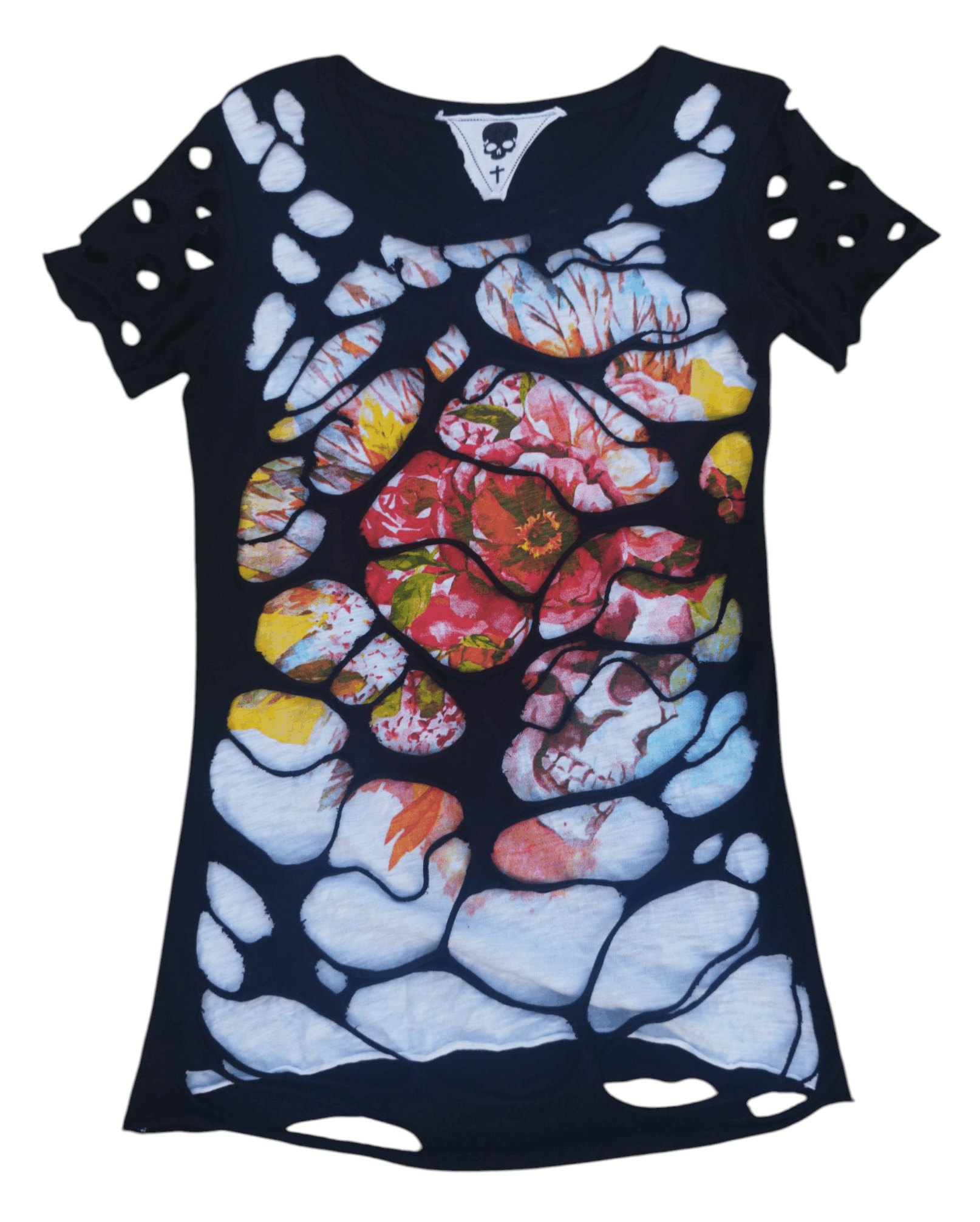 The Unbranded Brand Distroyed skull t-shirt Size M / US 6-8 / IT 42-44 - 1 Thumbnail