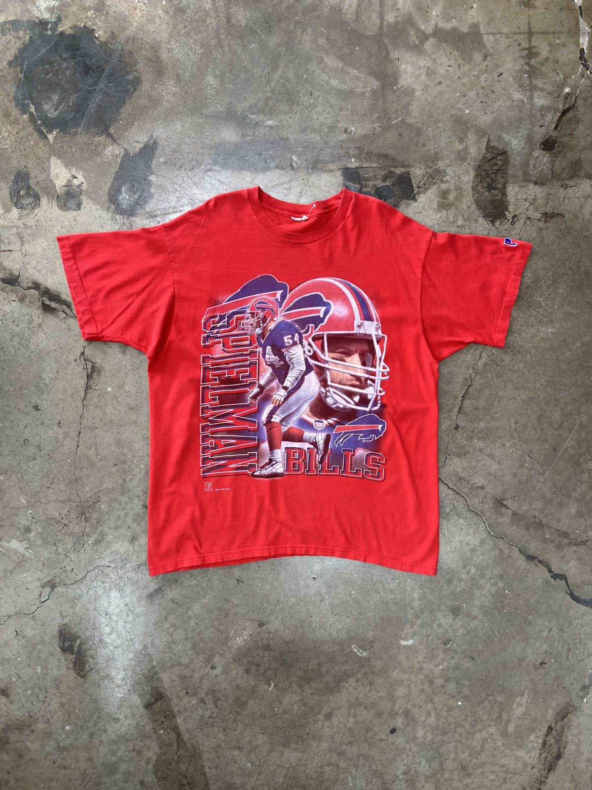 NFL Vintage 1997 NFL Buffalo Bills Chris Spielman Football XXL Size US XXL / EU 58 / 5 - 2 Thumbnail