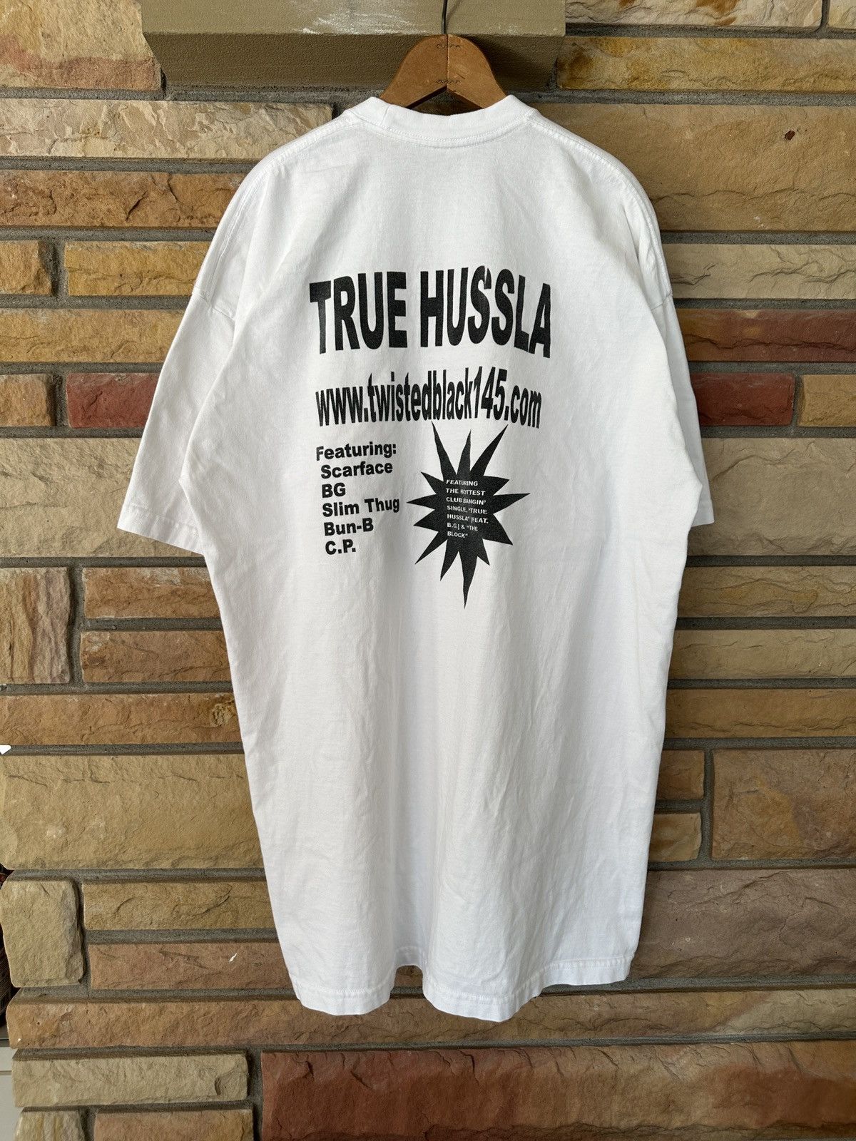 Vintage Vintage Y2K Twisted Black True Hussla Rap Tee Size US XXL / EU 58 / 5 - 2 Thumbnail