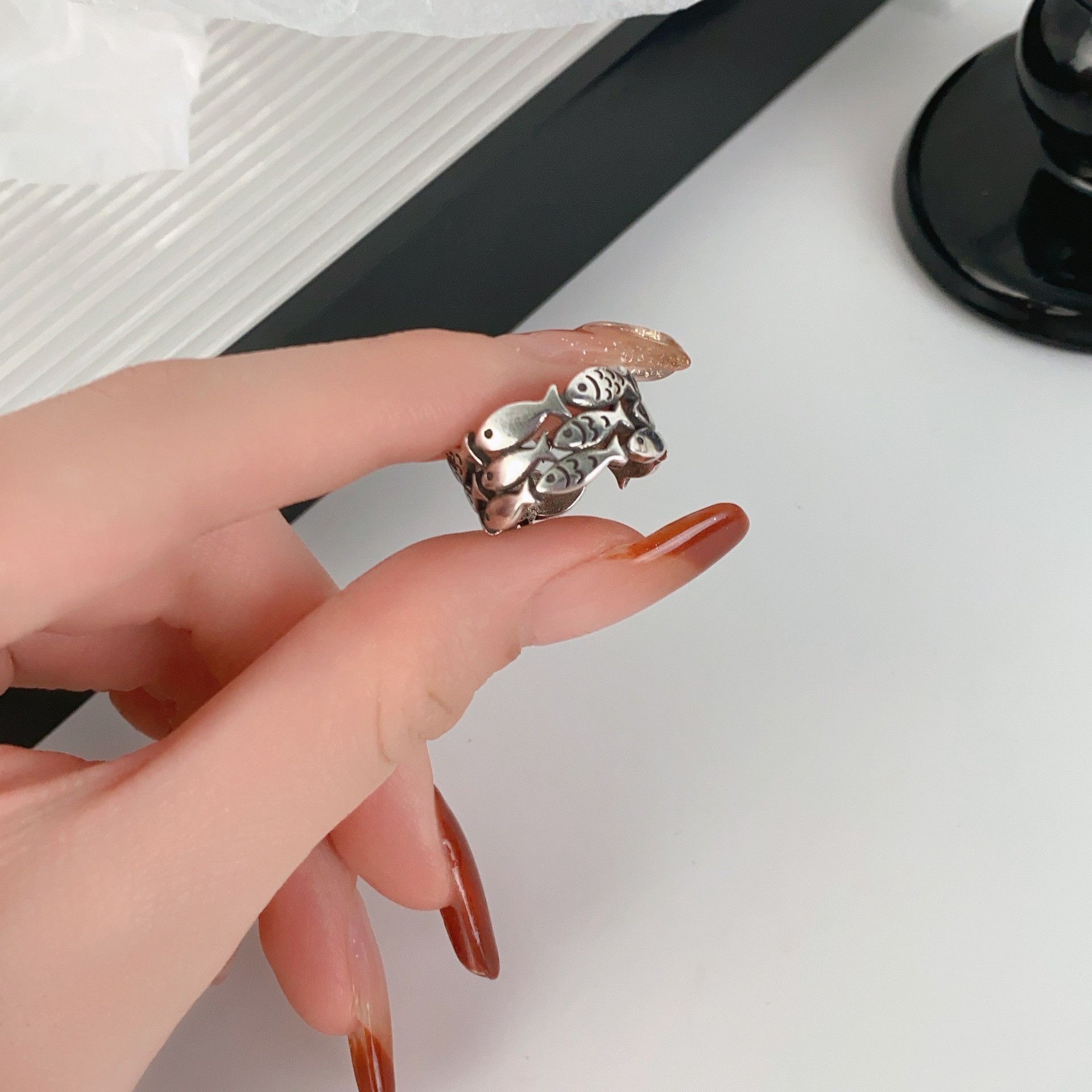 Jewelry Crazy Jewelry Rings Open Size Chrome Ring (Size 7-13) Size ONE SIZE - 6 Thumbnail