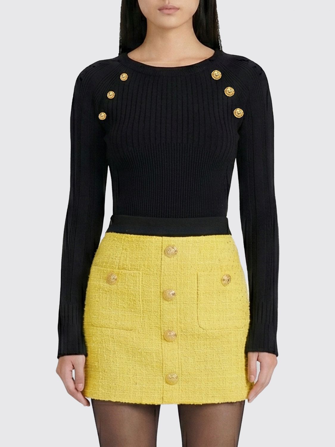 Balmain Balmain Sweater Woman Black Size XS / US 0-2 / IT 36-38 - 1 Thumbnail