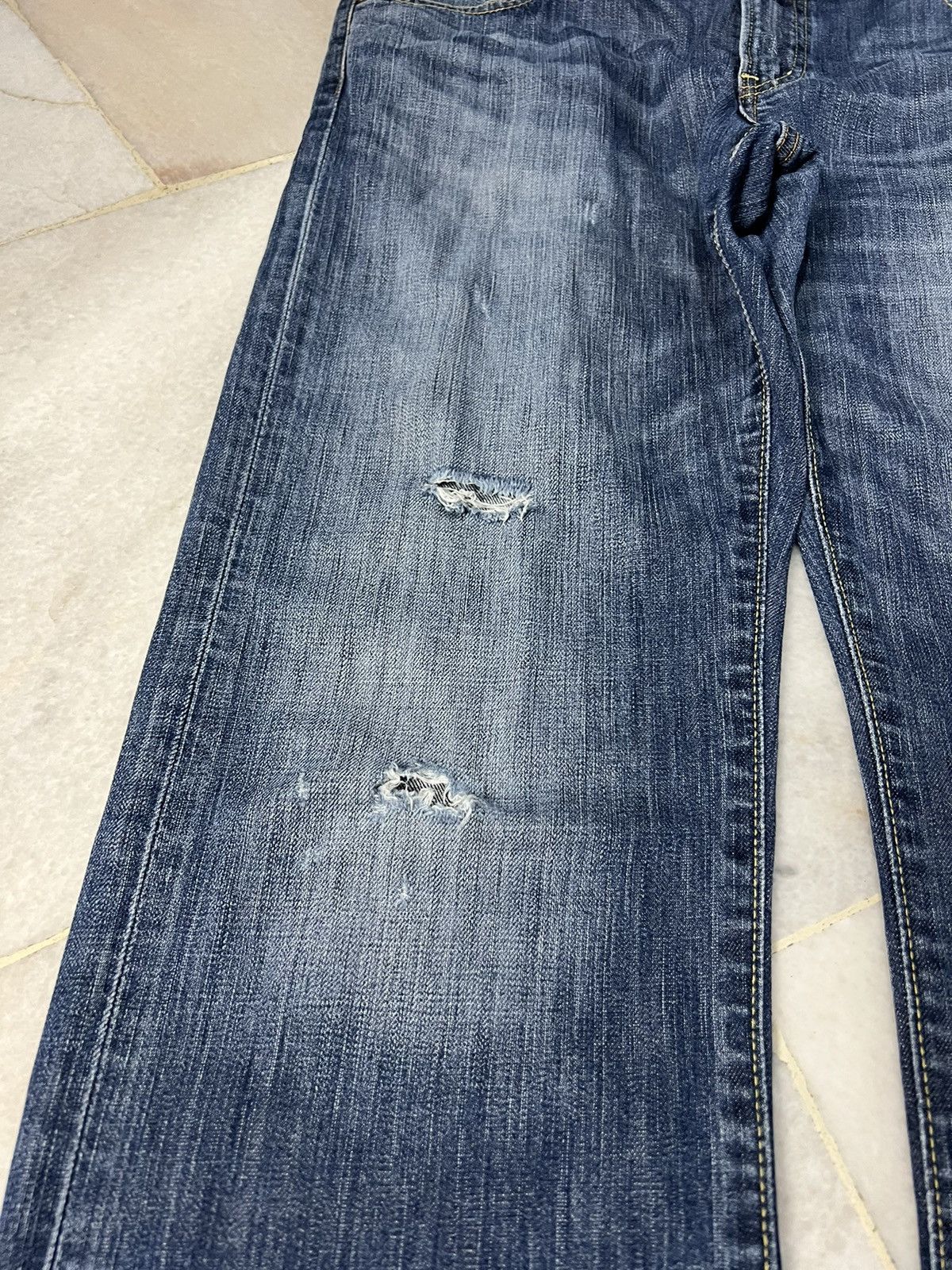 If Six Was Nine × Uniqlo VINTAGE 90’s STYLE UNIQLO S001 DISTRESSED JEANS Size US 34 / EU 50 - 5 Thumbnail