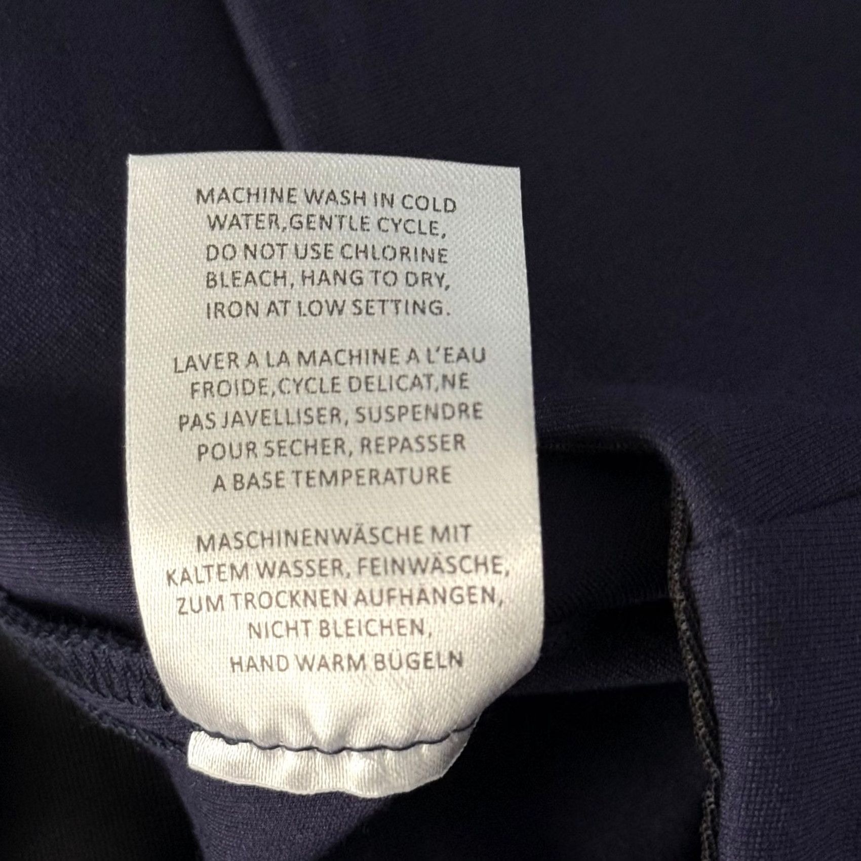 Vintage VINTAGE? No. Rekucci Pants Navy Blue 4P Petite Pull On Straight Leg Chino Office Travel Workwear Stretch Easy Care Size 27" / US 4 / IT 40 - 5 Thumbnail