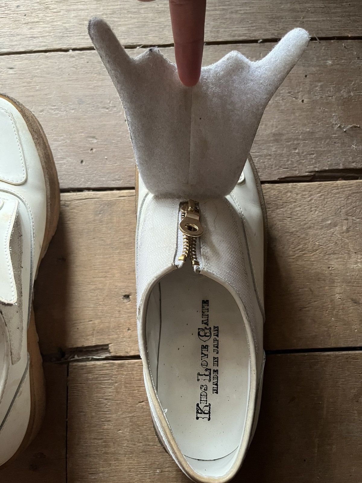 Kids Love Gaite 🔥Kids Love Gaite Zip-up Leather Loafers Japanese Craftsman Size US 8 / IT 38 - 6 Thumbnail