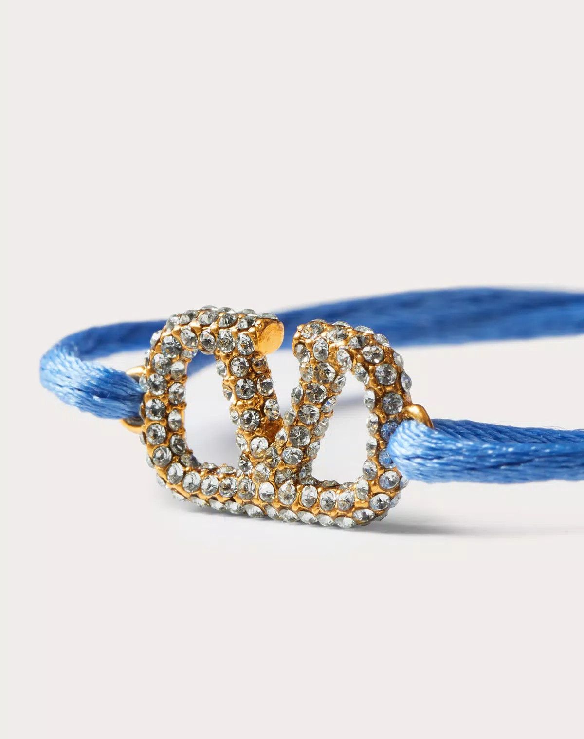 Valentino oc11z0725 Size:OS/Cotton And Swarovski® Crystals in Sky Blue Size ONE SIZE - 2 Thumbnail