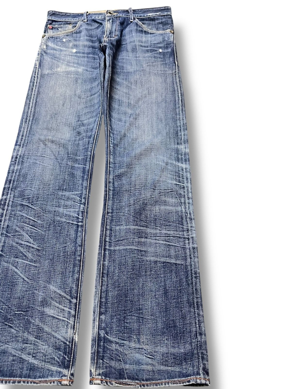Banana Republic Vintage Banana Republic Blue Indigo Scratch Marks Denim Size US 32 / EU 48 - 4 Thumbnail