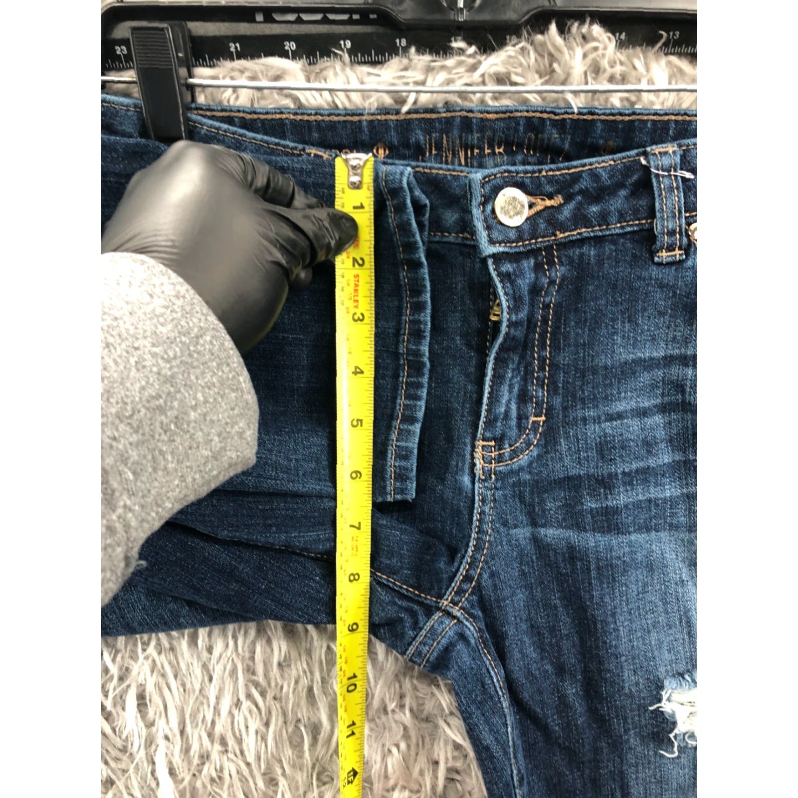 Vintage Jennifer Lopez Capri Jeans Womens Medium Blue Wash Size 6 Size 28" / US 6 / IT 42 - 4 Thumbnail