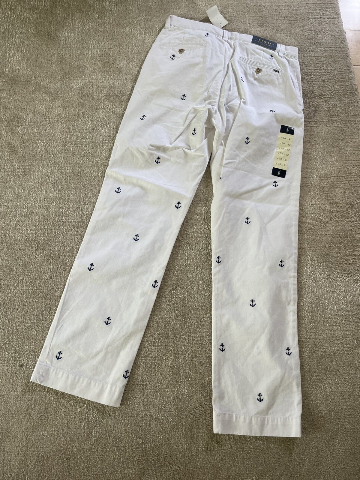 Polo Ralph Lauren Polo Ralph Lauren mens white pants 30x32 anchor NWT Size US 30 / EU 46 - 7 Thumbnail