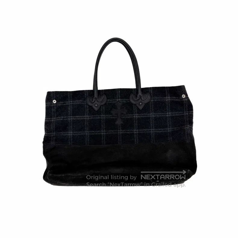 Chrome Hearts CHROME HEARTS Size OS Tote tote bag with large cashmere pla Size ONE SIZE - 1 Thumbnail