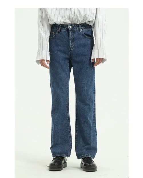 Other Dark blue washed non-stretch bootcut jeans Size US 32 / EU 48 - 1 Thumbnail